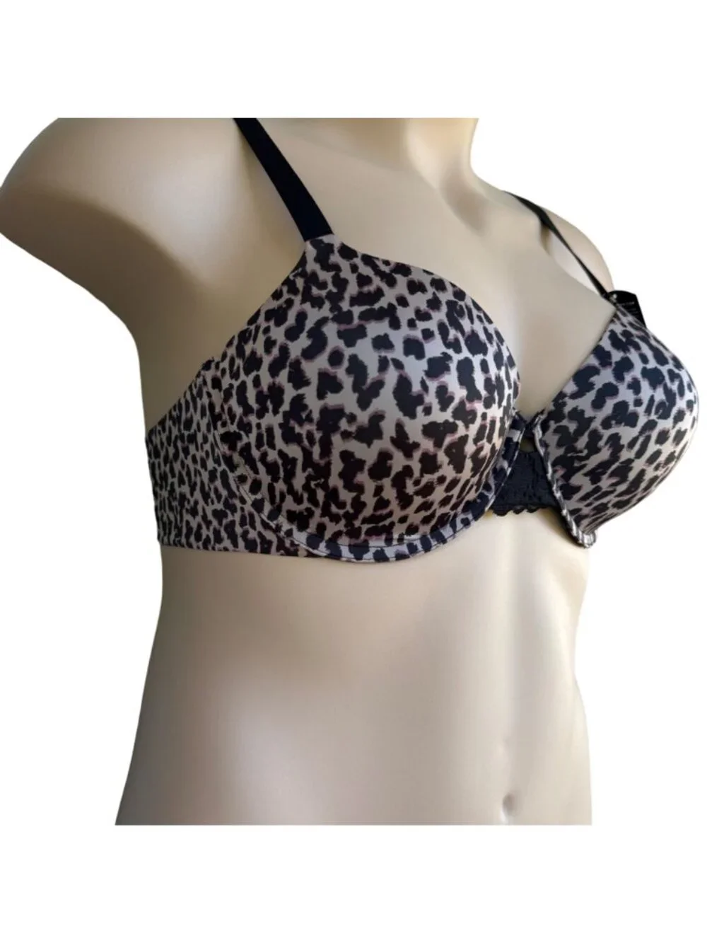 Maidenform 36C T-Shirt Bra SmartZone Cups & Convertible Straps Leopard Print - Picture 8 of 16